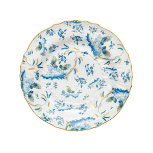 Ginori Oro Di Doccia Turchese Round Flat Plate - 13"